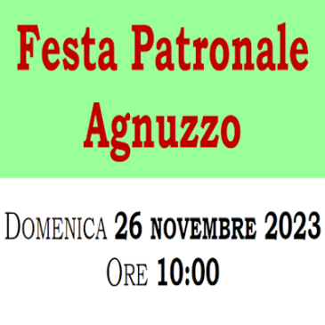 Festa Patronale Agnuzzo