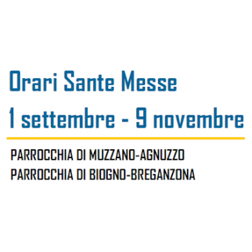 Orari Sante Messe